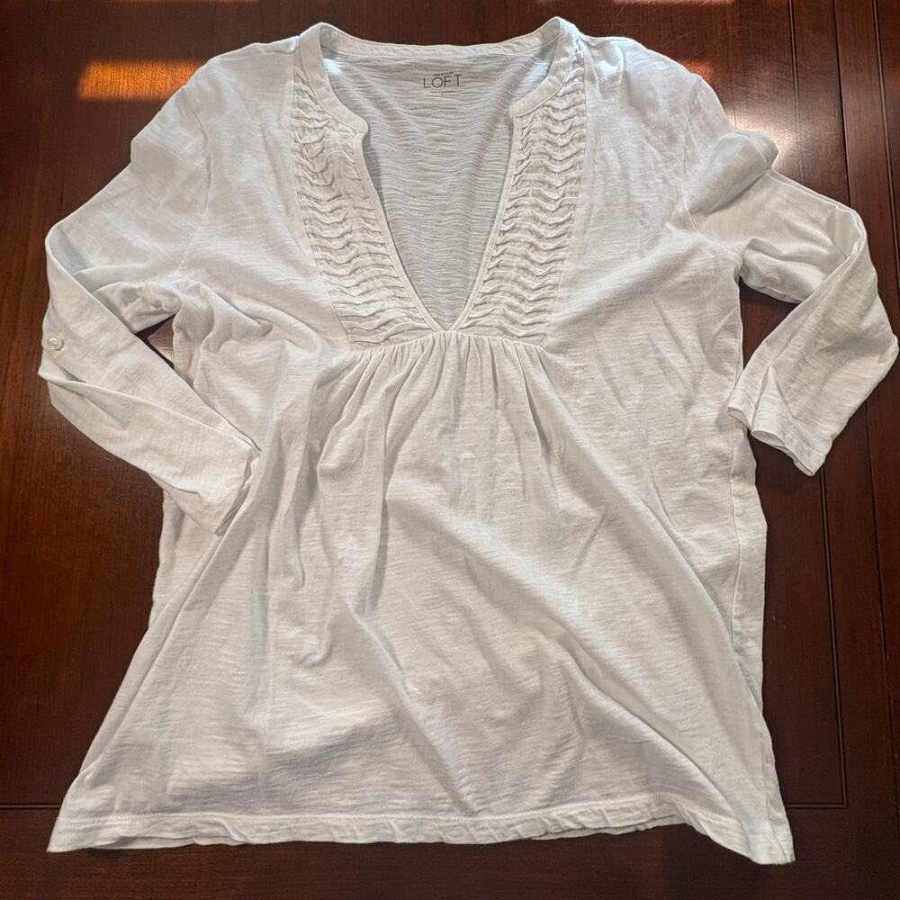 Loft White Top Size Large